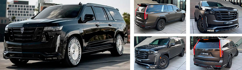 Обвесы Cadillac Escalade 2021, тюнинг Escalade 2022 2023 2024