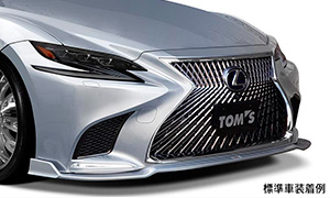 Накладка на передний бампер Toms для Lexus LS350 LS500