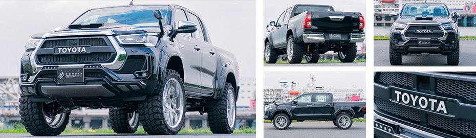 Тюнинг Toyota Hilux 2020 2021 2022 2023, обвесы, диски, выхлопные системы