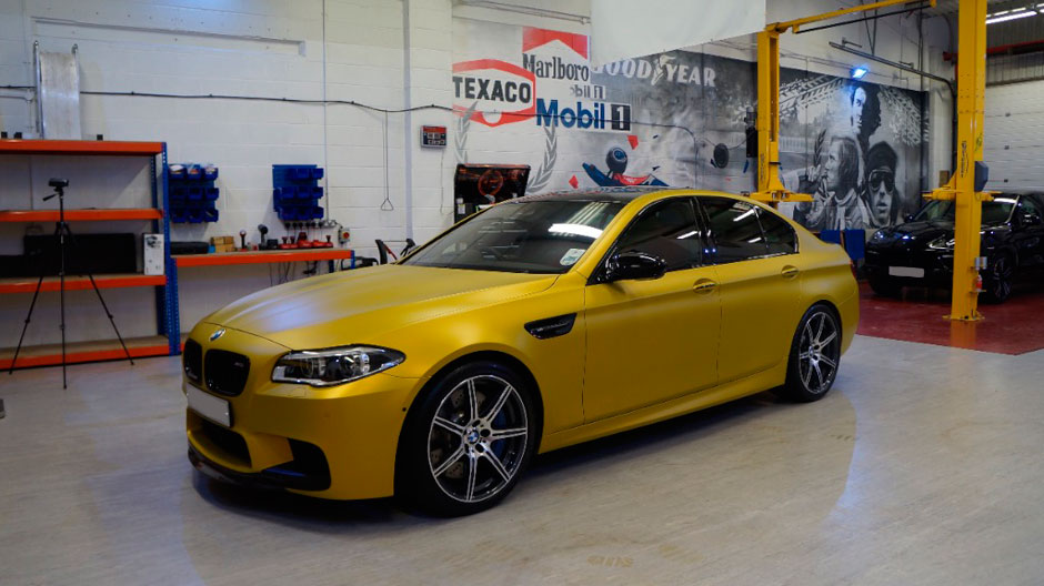 BMW m5 Gold Wheels