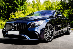 Mercedes S500 Coupe C217. Рестайлинг в S63 2018 года.