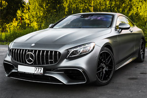 Mercedes S500 Coupe C217. Рестайлинг в S63 2018 года.