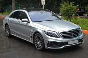 Mercedes S500 W222. Аэродинамический обвес WALD Black Bison